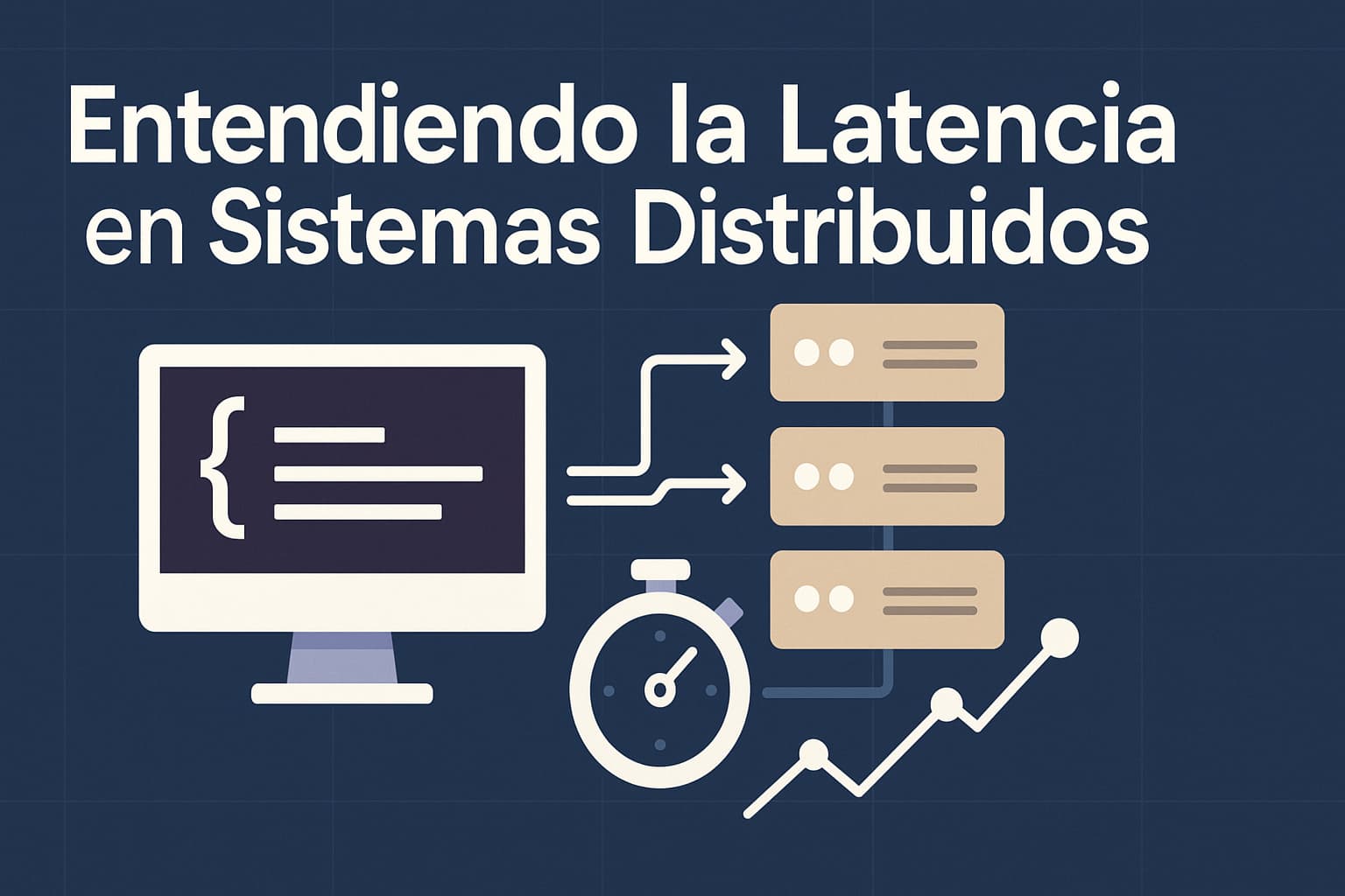 Gráfico de latencia y métricas de rendimiento en sistemas distribuidos